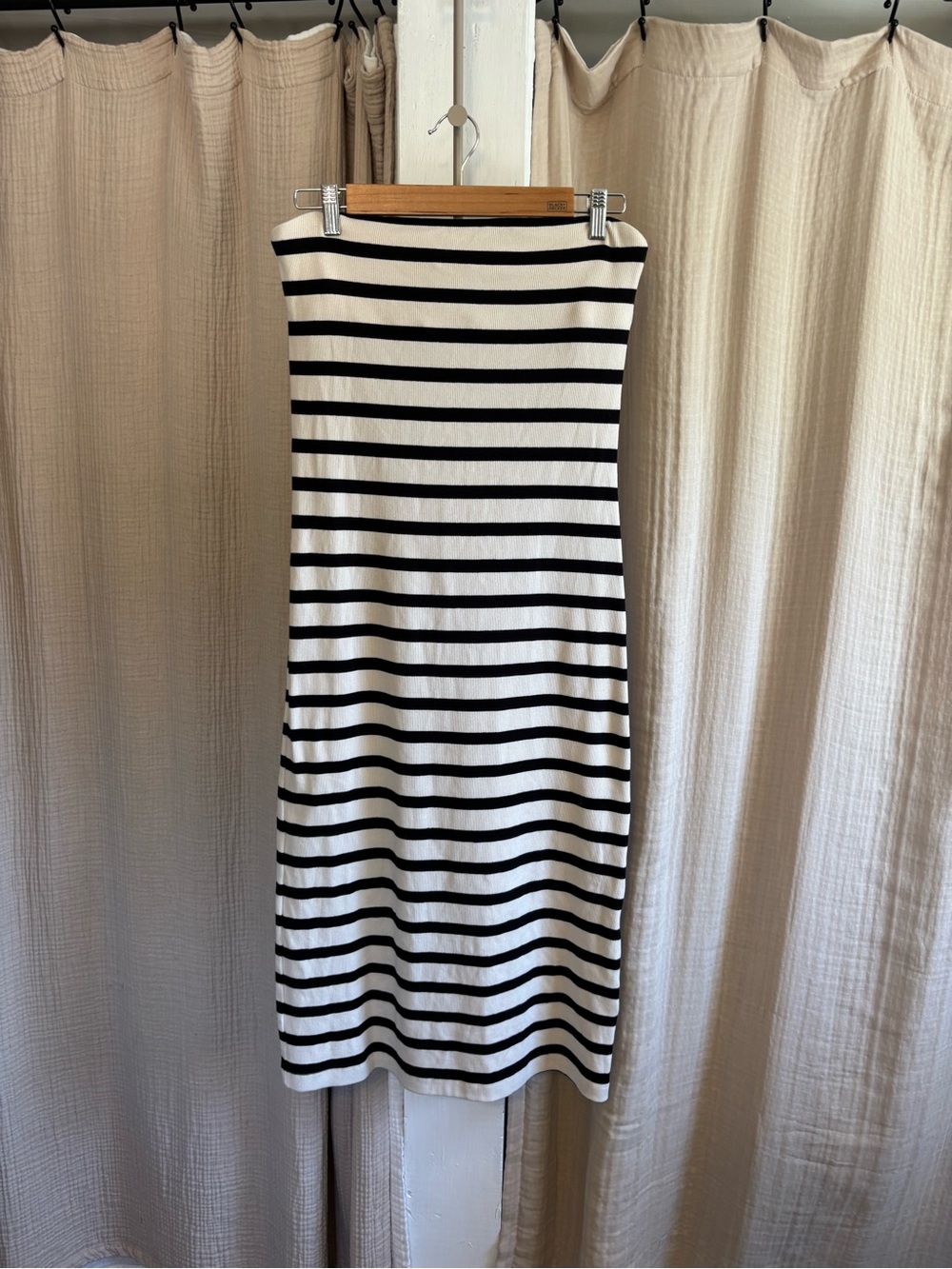 NWT H&M Striped Strapless Dress- Medium